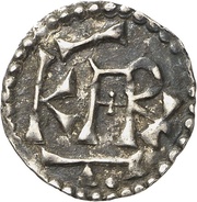 Denier - Charlemagne Verdun mint; KAR Rx obverse image