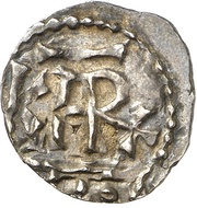 Denier - Charlemagne Holy Cross Abbey obverse image
