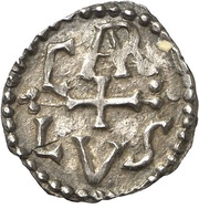 Denier - Charlemagne Arles mint; CARLVS obverse image