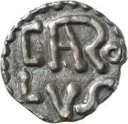 Denier - Charlemagne Saint-Denis mint obverse image
