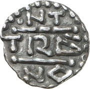 Denier - Charlemagne Saint-Denis mint, Carolingian Empire, 768-793 reverse image