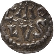 Denier - Charlemagne Melle mint; CAROLVS obverse image