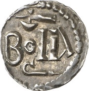 Denier - Charlemagne Tiel mint, Carolingian Empire, 768-793 reverse image