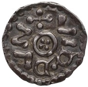 Denier - Charlemagne Verdun mint; VIRDVN, Carolingian Empire, 768-793 reverse image