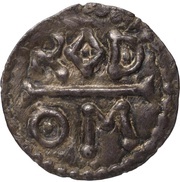 Denier - Charlemagne Rouen mint, Carolingian Empire, 768-793 reverse image
