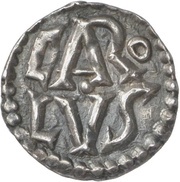 Denier - Charlemagne Aachen mint obverse image