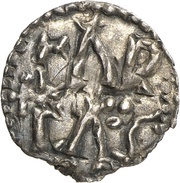 Denier - Charlemagne Carcassonne mint, Carolingian Empire, 768-793 reverse image