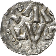 Denier - Charlemagne Saint-Maixent mint obverse image