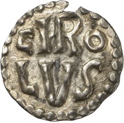 Denier - Charlemagne moneyer Odalricus obverse image