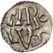 Denier - Charlemagne Roye mint obverse image