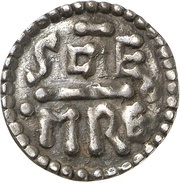Denier - Charlemagne St. Mary church of Laon, Carolingian Empire, 768-793 reverse image