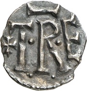 Denier - Charlemagne Trier mint, Carolingian Empire, 771-793 reverse image