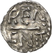Denier - Charlemagne Reims mint, Carolingian Empire, 771-793 reverse image