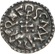 Denier - Charlemagne St. Mary church of Reims, Carolingian Empire, 771-793 reverse image