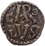Denier - Charlemagne Chartres mint; CΛRNOTΛS obverse image