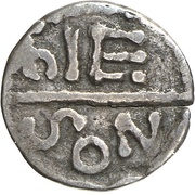 Denier - Charlemagne Besançon mint, Carolingian Empire, 771-793 reverse image