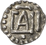 Denier - Charlemagne Chalon mint; CAVI, Carolingian Empire, 771-793 reverse image