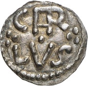 Denier - Charlemagne Girona mint obverse image