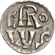 Denier - Charlemagne Limoges mint obverse image
