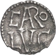 Denier - Charlemagne Saint Peter church of Trier; SPTRE obverse image