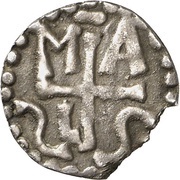 Denier - Charlemagne Marseille mint, Carolingian Empire, 771-793 reverse image