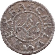 Denier - Charlemagne patrician of the Romans Ravenna mint obverse image