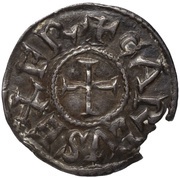 Denier - Charlemagne Agen mint obverse image