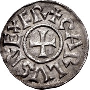 Denier - Charlemagne Bourges mint obverse image
