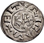 Denier - Charlemagne Bourges mint, Carolingian Empire, 793-812 reverse image
