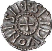 Denier - Charlemagne Saint Dionysius monastery, Carolingian Empire, 793-812 reverse image