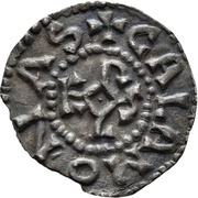 Denier - Charlemagne Chelles monastery, Carolingian Empire, 793-812 reverse image