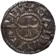 Denier - Charlemagne Thuin mint obverse image