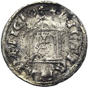 Denier - Charlemagne Christian legend ; long titles, Carolingian Empire, 812-814 reverse image