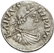 Denier - Charlemagne Christian legend obverse image