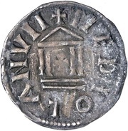 Denier - Louis I Milan mint; bust, Carolingian Empire, 814-818 reverse image