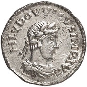 Denier - Louis I christian legend obverse image