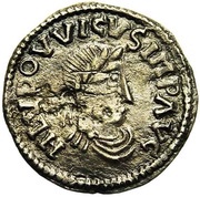 Denier - Louis I Dorestad mint; ship obverse image