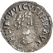 Denier - Louis I Orleans mint; City gate obverse image