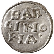 Denier - Louis I Barcelona mint, Carolingian Empire, 818-823 reverse image