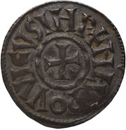 Denier - Louis I Empuries mint obverse image