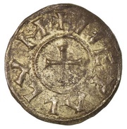 Denier - Louis I Melle mint; crosses, Carolingian Empire, 818-823 reverse image