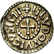 Denier - Louis I Dorestad mint obverse image