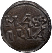 Denier - Louis I Marseille mint, Carolingian Empire, 818-823 reverse image
