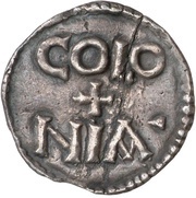 Denier - Louis I Cologne mint, Carolingian Empire, 818-823 reverse image