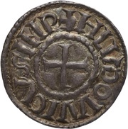 Denier - Louis I Bordeaux mint obverse image