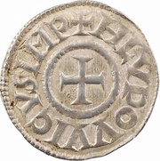 Denier - Louis I Nantes mint obverse image