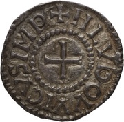 Denier - Louis I Quentovic mint obverse image