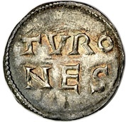Denier - Louis I Tours mint, Carolingian Empire, 818-823 reverse image