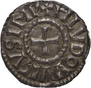 Denier - Louis I Strasbourg mint obverse image