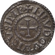 Denier - Louis I Rouen mint obverse image